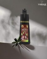Yardlie Brown Hair Color Shampoo UK Based Formula with Natural Extracts 100% Grey Coverage 200ml