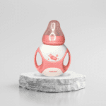 Minitree Baby Feeder Wide Neck Bpa Plastick Feeding Bottle Peach Color