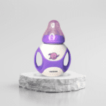 Minitree Baby Feeder Wide Neck Bpa Plastick Feeding Bottle Purple Color