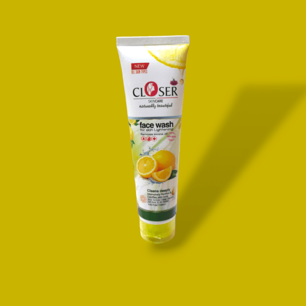 Closer Whitening Face Wash - Lemon Extract - Formulated from Germany - Image 1