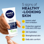 NIVEA MEN SENSITIVE FACE PROTECTIVE MOISTURIZER SPF 15 - Image 2