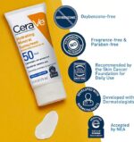 CeraVe 100% Mineral Sunscreen SPF 50 | Face sunscreen With Zinc Oxide & Titanium Dioxide | Hyaluronic Acid + Niacinamide + Ceramides | Oil Free Sunscreen For Face - Image 2