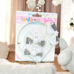 Babyhug Hair Band & Clip With Bow Hair Accessories Set