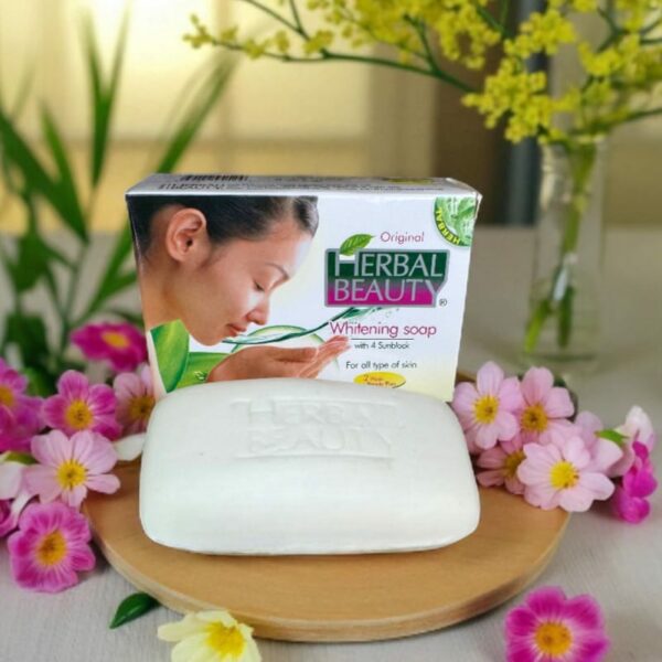 Herbal Beauty Whitening Soap With 4 Sunblock ( For All Type Of skin ) - Image 1